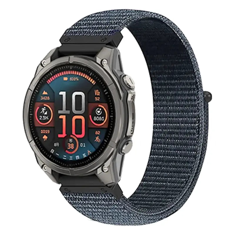 Garmin Instinct E - 45mm premium nylon band (donkergrijs)