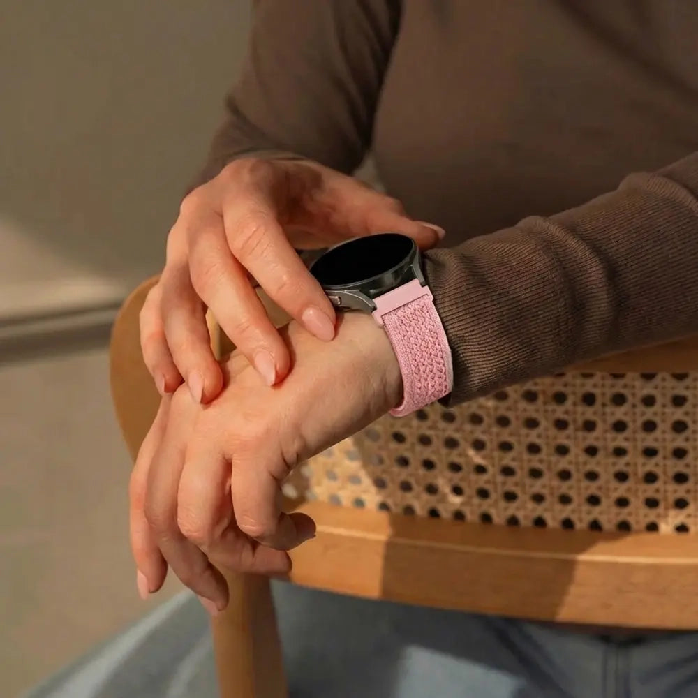 Bandz ICE Smart 3.0 Round 1.20 Vintage Nylon Strap (Pink)