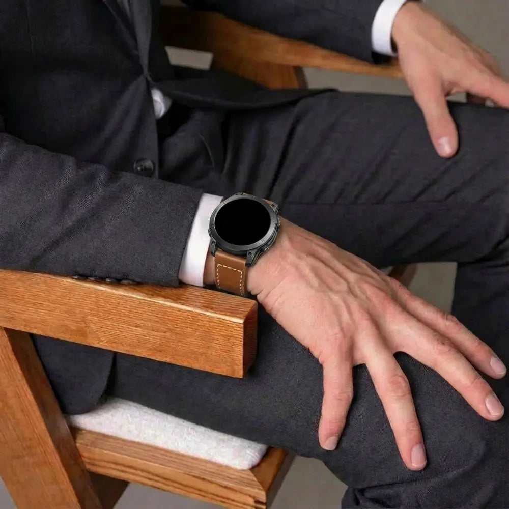 Garmin D2 Mach 2 - 51mm Premium Leather Strap (Brown)