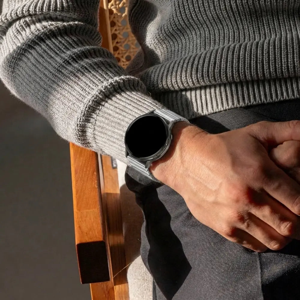 Bandz Garmin Bounce 2 Steel Strap 'One Bead' (Silver)