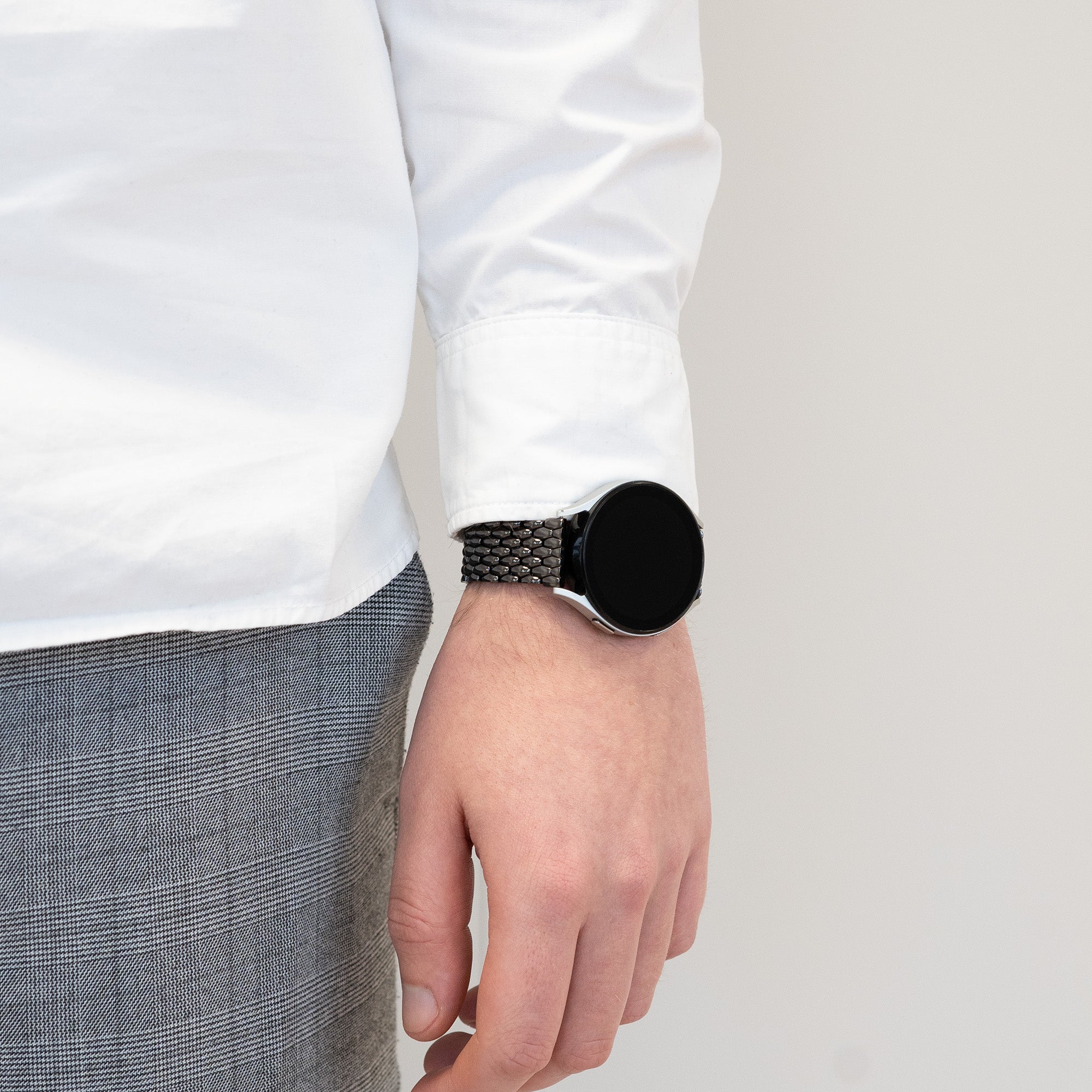 Bandz Correa acero 'Dragon' Garmin Vivomove Trend (negro)