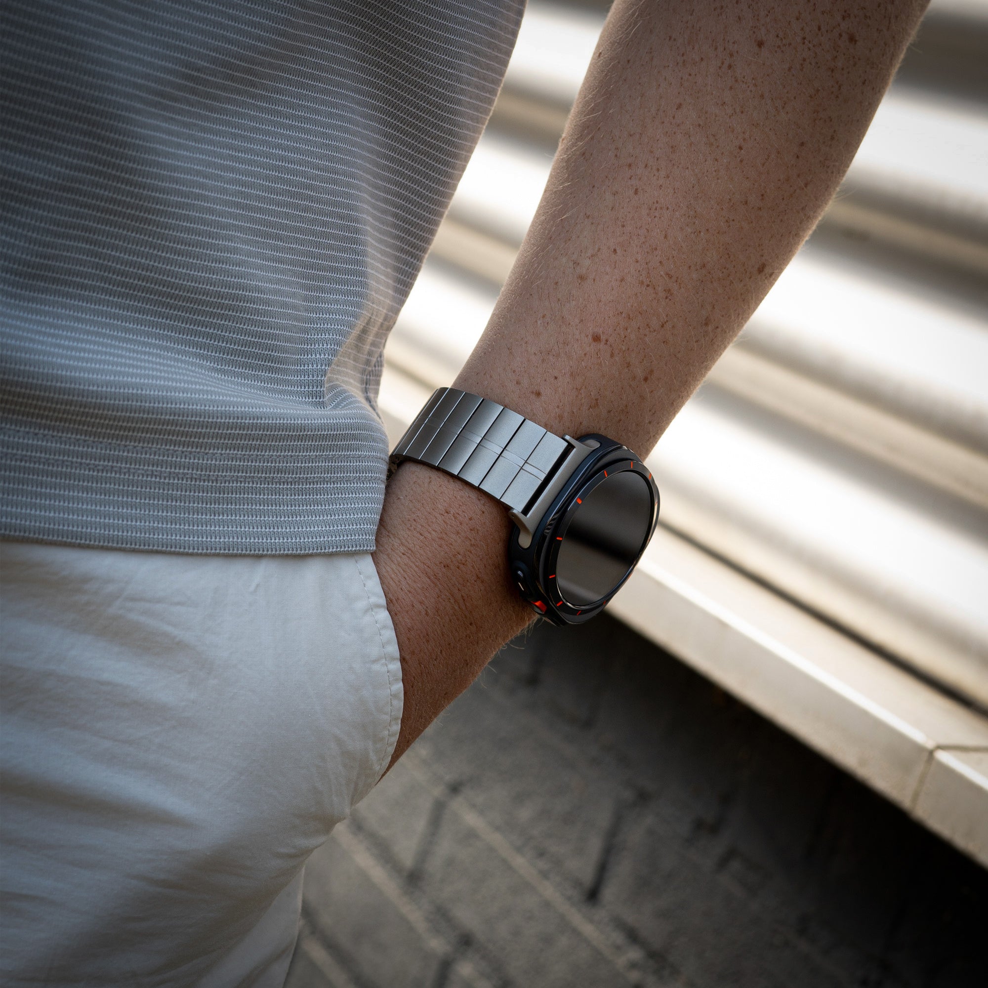 Samsung Galaxy Watch Ultra Luxus-Metallarmband (Titan)