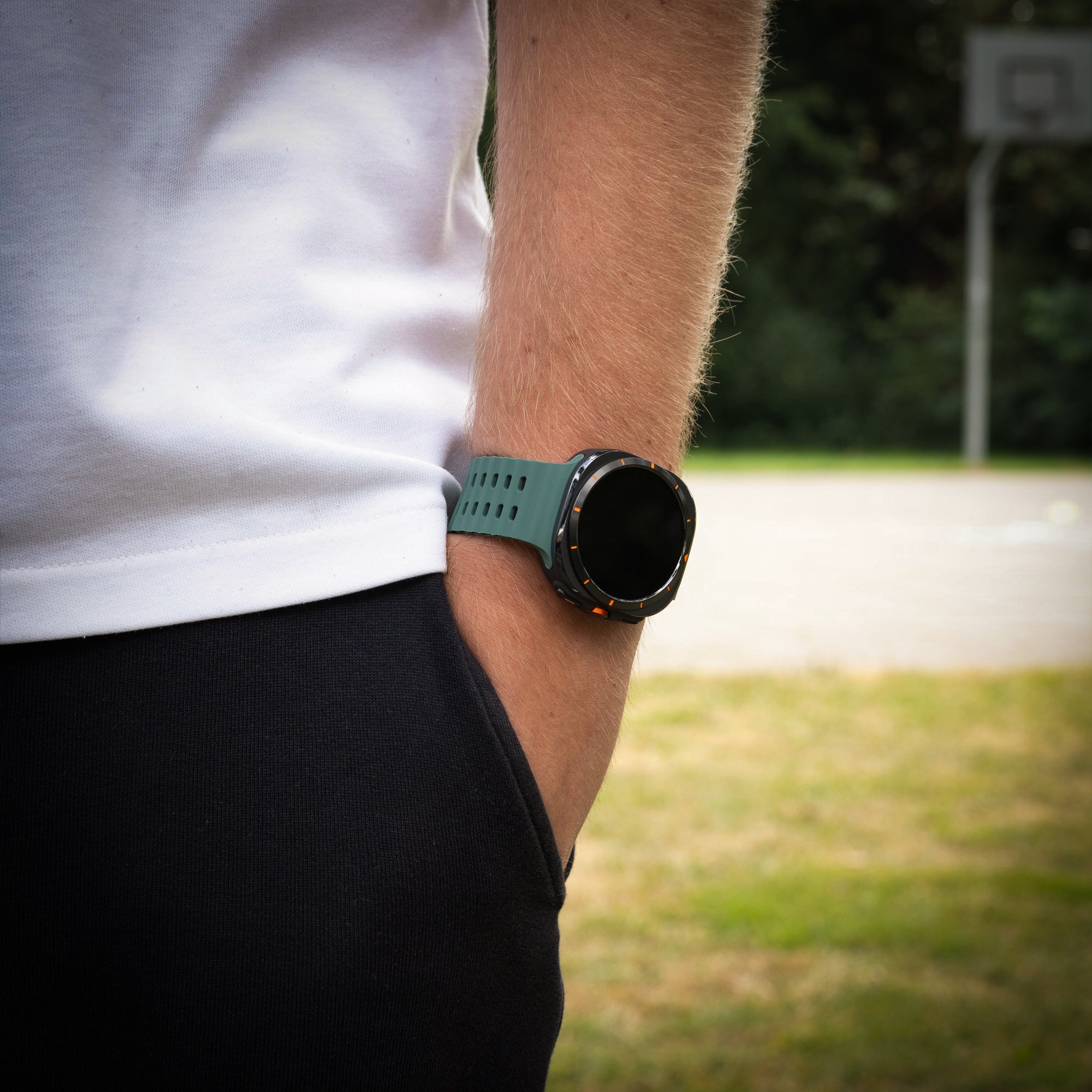 Samsung Galaxy Watch Ultra Ocean Armband (Dunkelgrün)