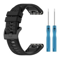 Correa deportiva con hebilla Garmin Instinct E - 45mm (negra/gris)