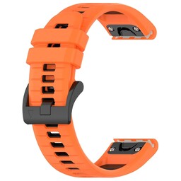 Correa deportiva con hebilla Garmin Instinct E - 45mm (naranja/negra)