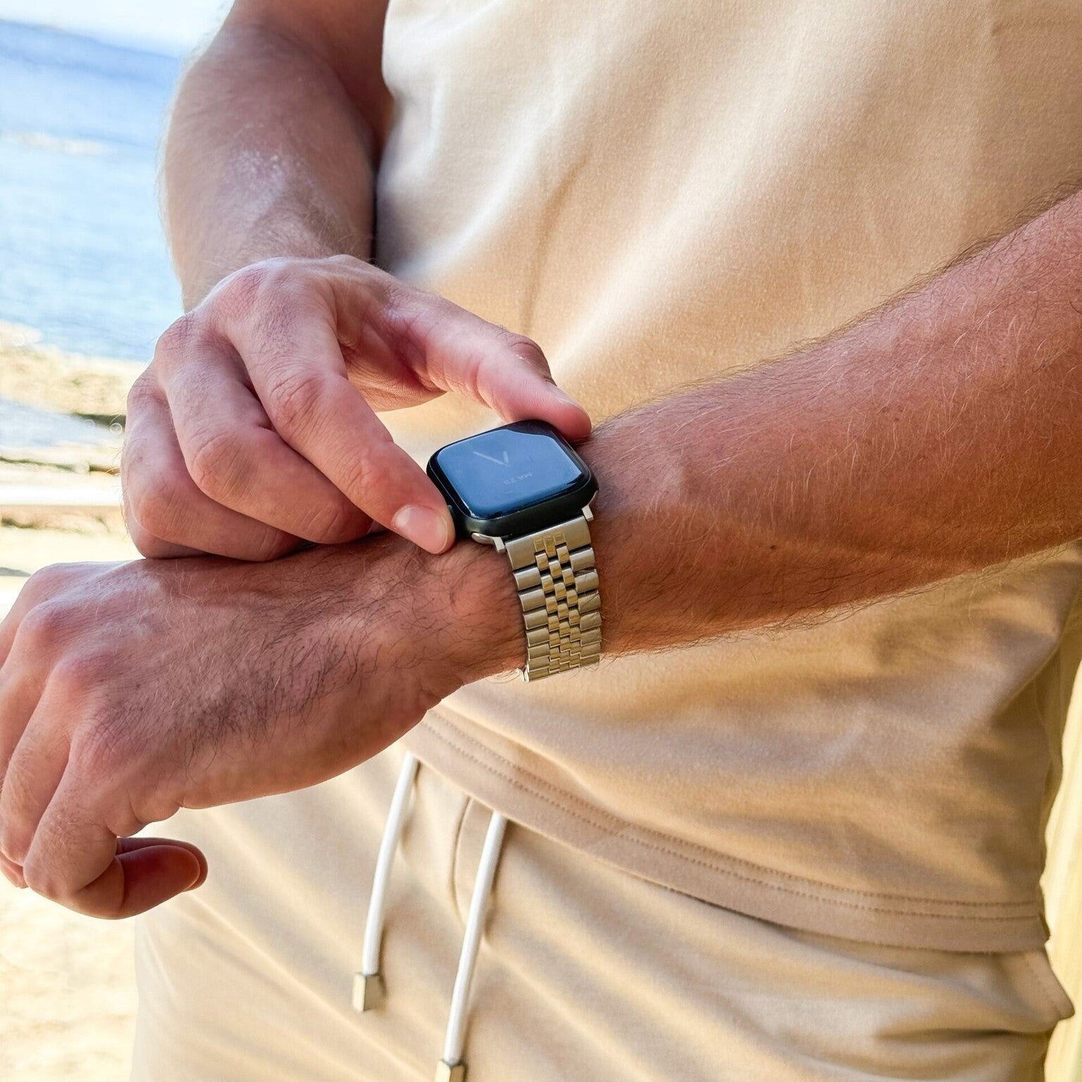 Apple Watch Steel Strap Jubilee (Silver)