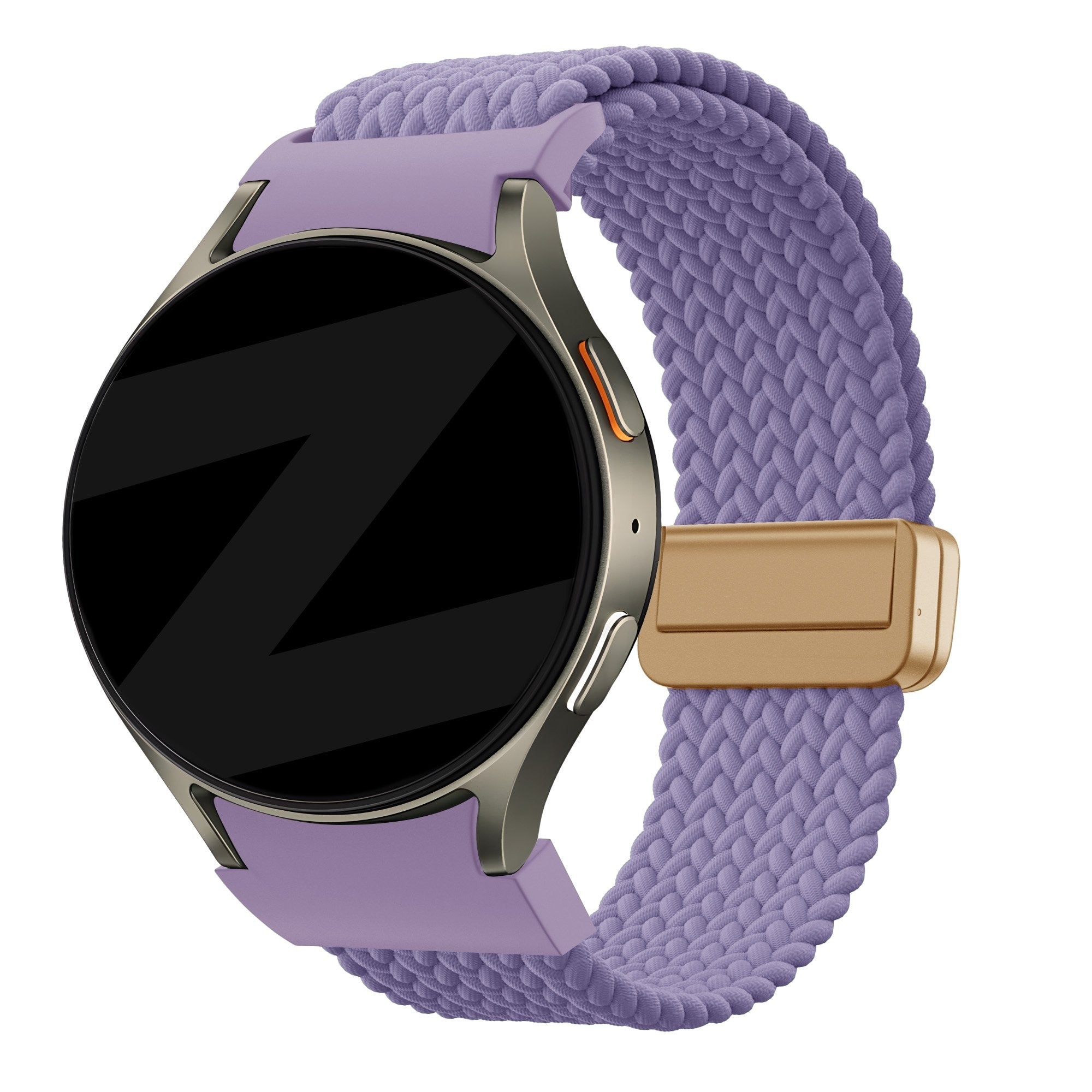 Bandz Samsung Galaxy Watch 6 - 44mm Geflochtenes Armband 'Easy Fit' (Lila)