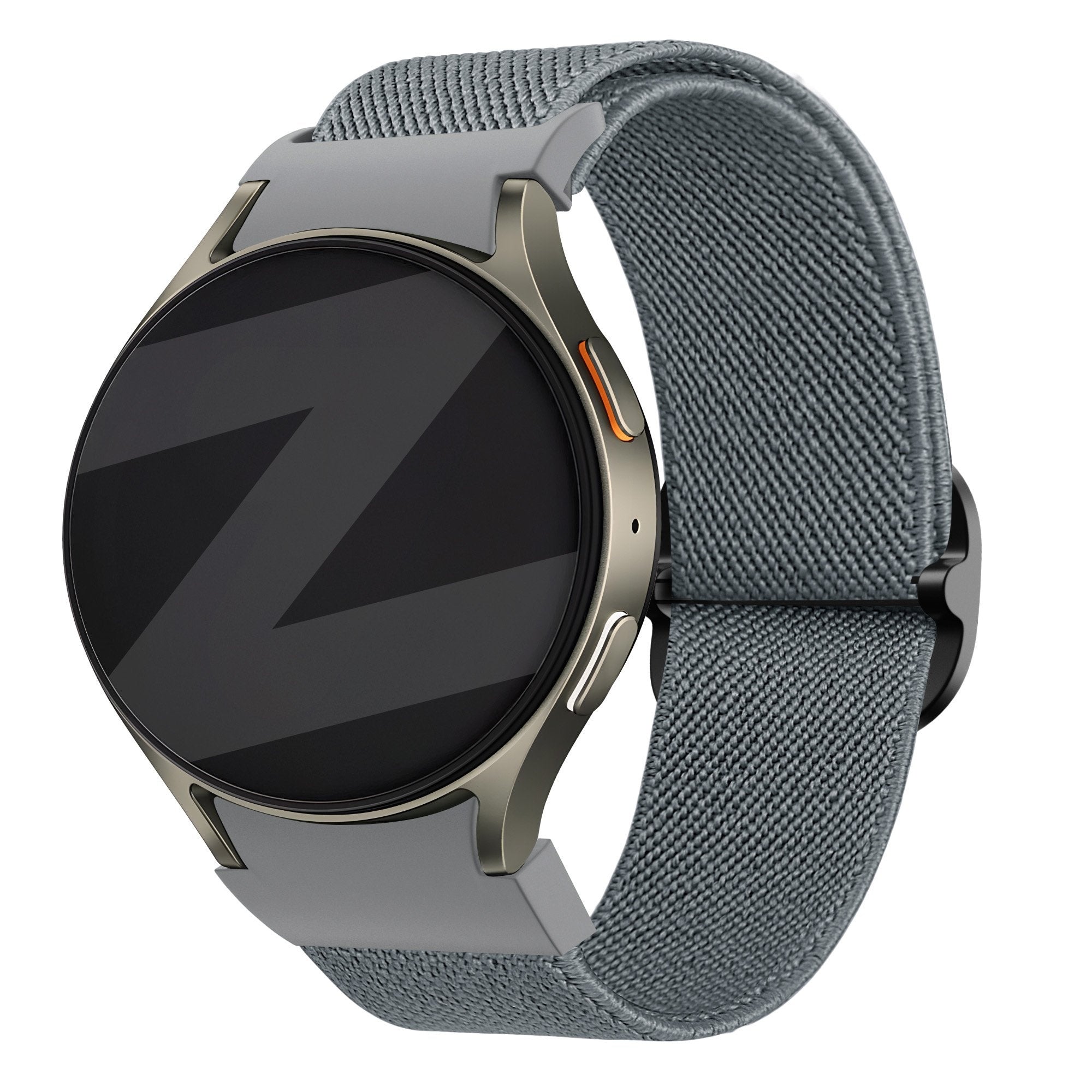 Bandz Samsung Galaxy Watch 4 40mm Elastisches Armband 'Easy Fit' (Grau/Blau)