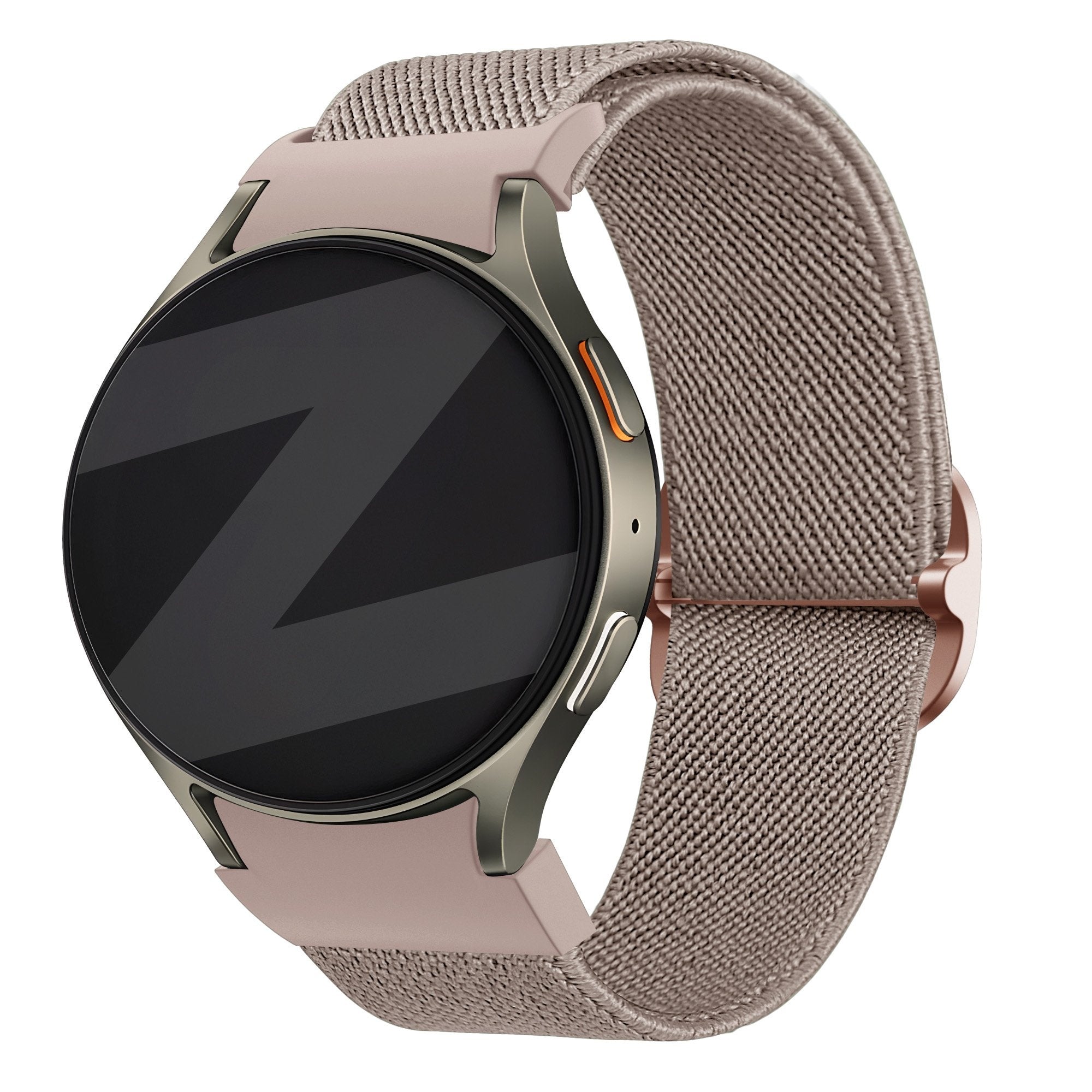 Bandz Samsung Galaxy Watch 4 Classic 46mm Elastisches Armband 'Easy Fit' (Milk Tea)