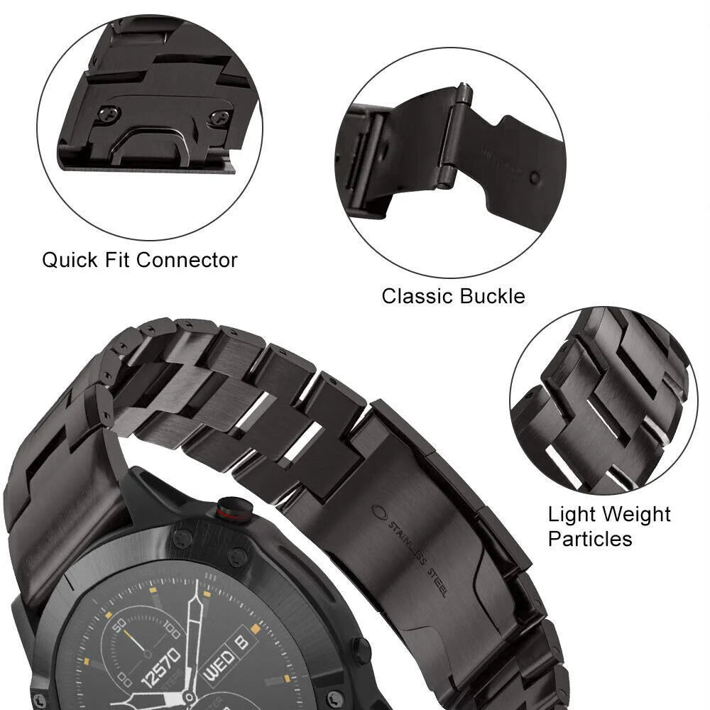 Garmin Fenix 7x Titanarmband (Graphit)