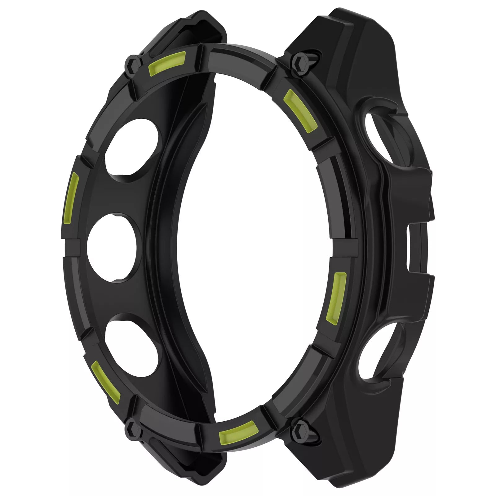 Garmin Fenix 8 - 47mm AMOLED robustes TPU Hülle (Schwarz/Grün)
