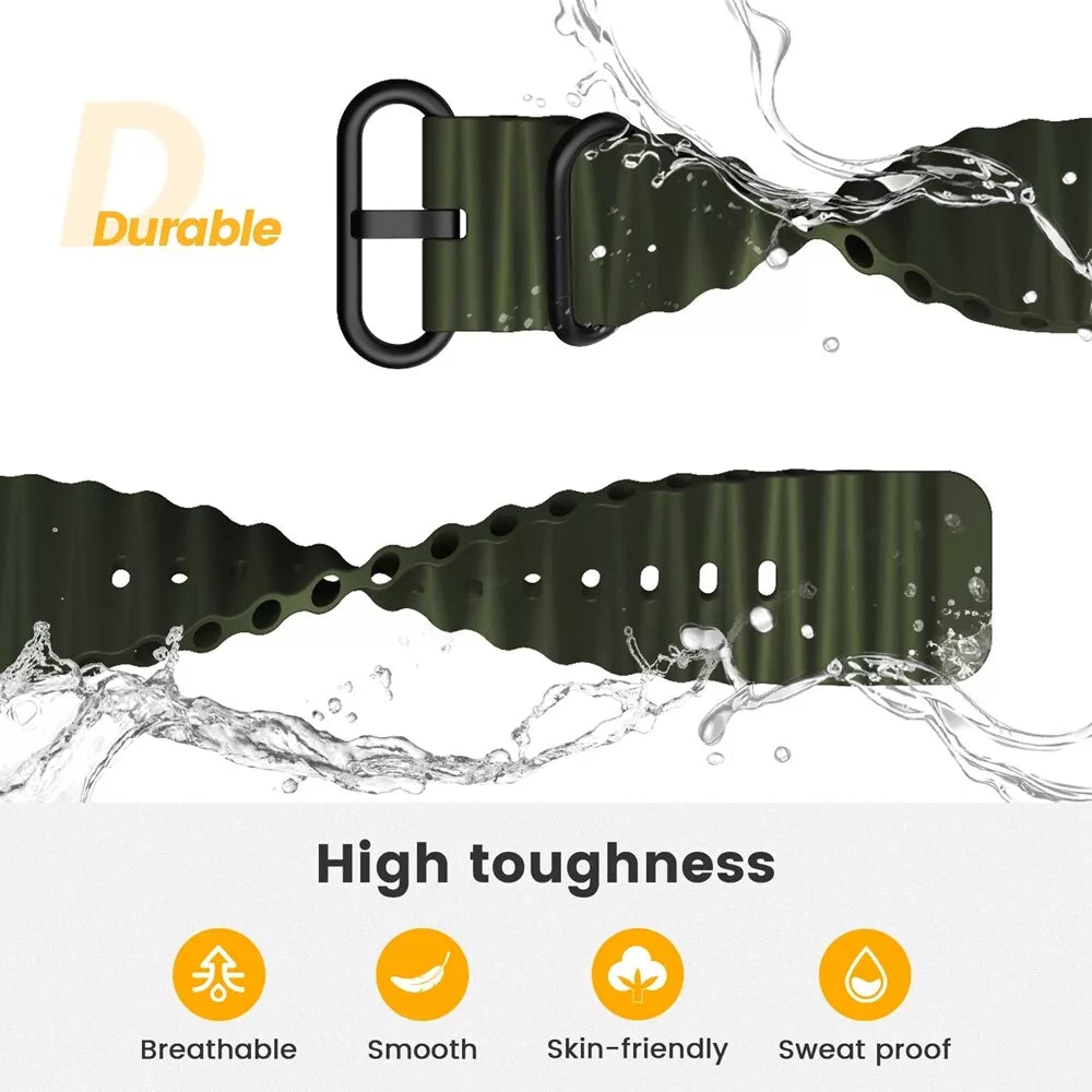 Correa ondulada Garmin Approach S60 (verde militar)