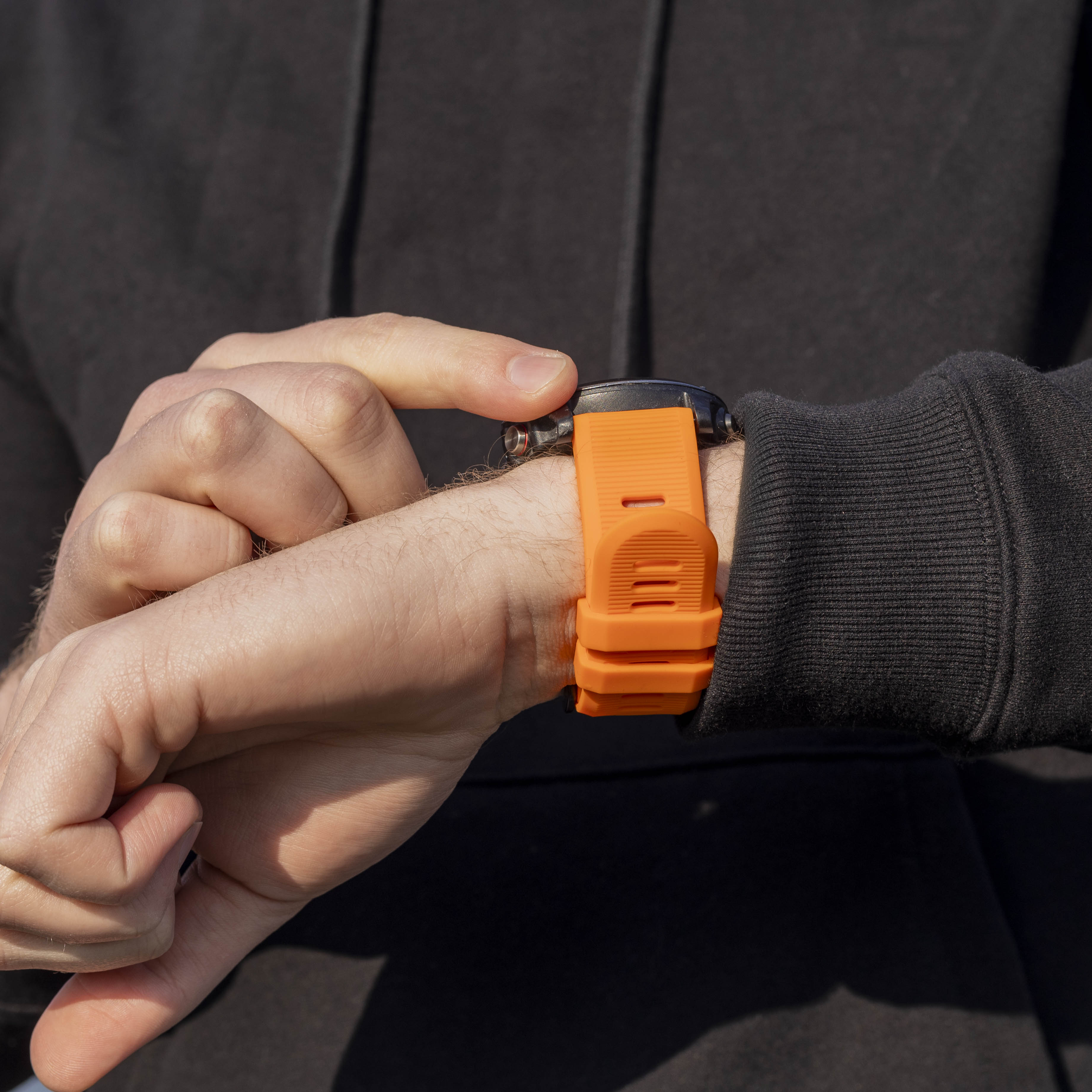 Correa silicona Garmin Fenix 5x/6x (naranja)