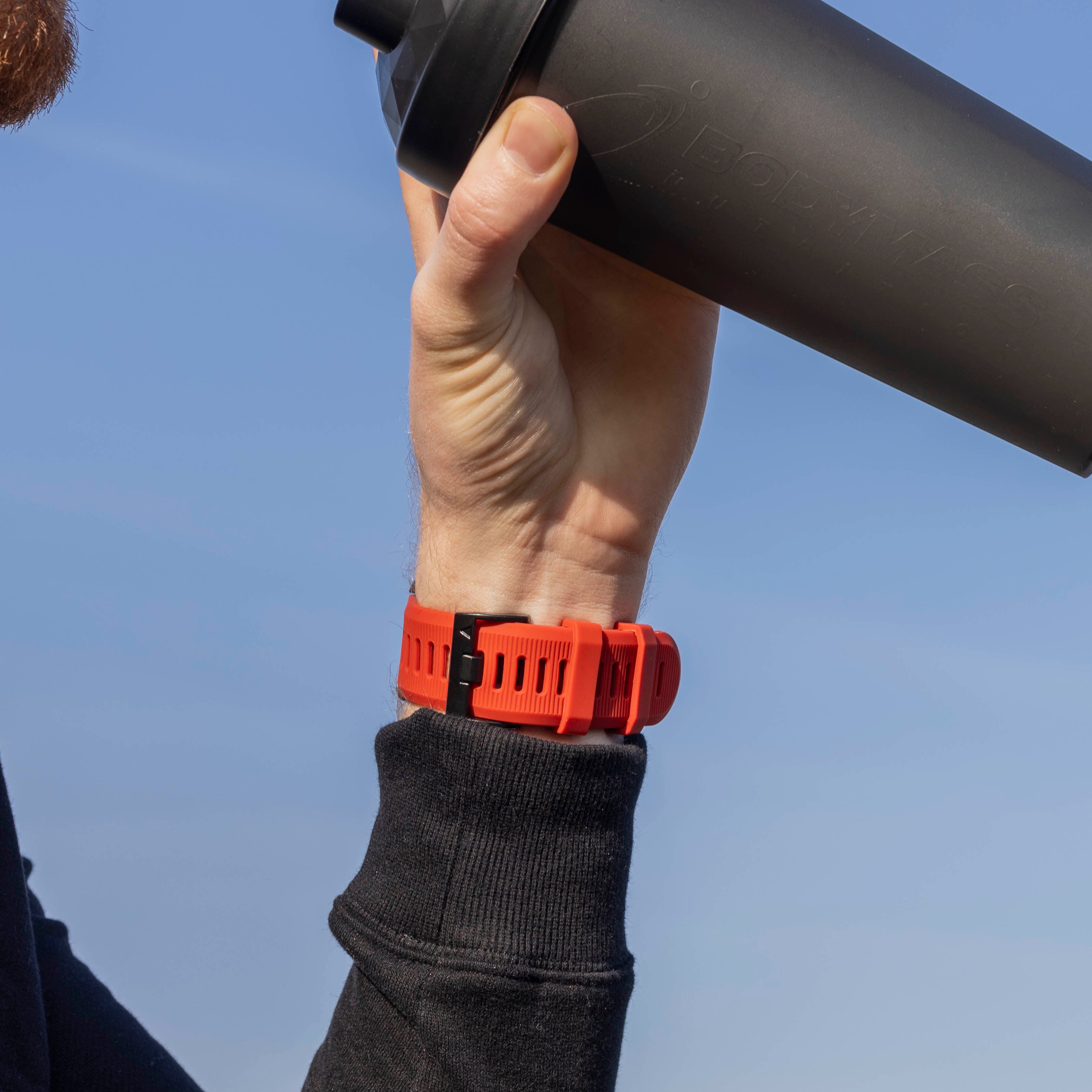 Correa silicona Garmin Quatix 3 / 6x / 7x Solar (rojo)
