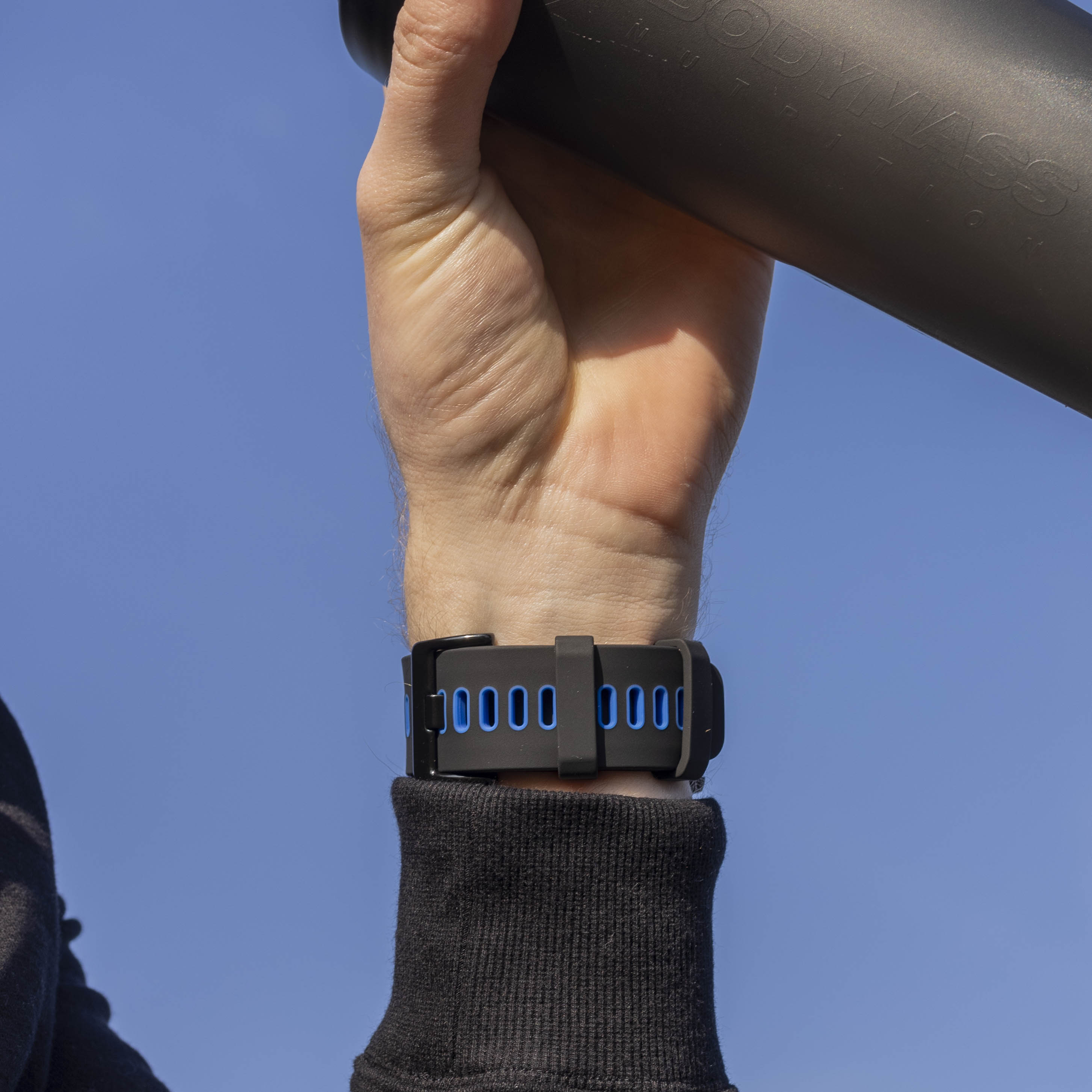 Garmin Fenix 3 Sport Strap with Buckle (Black/Blue)