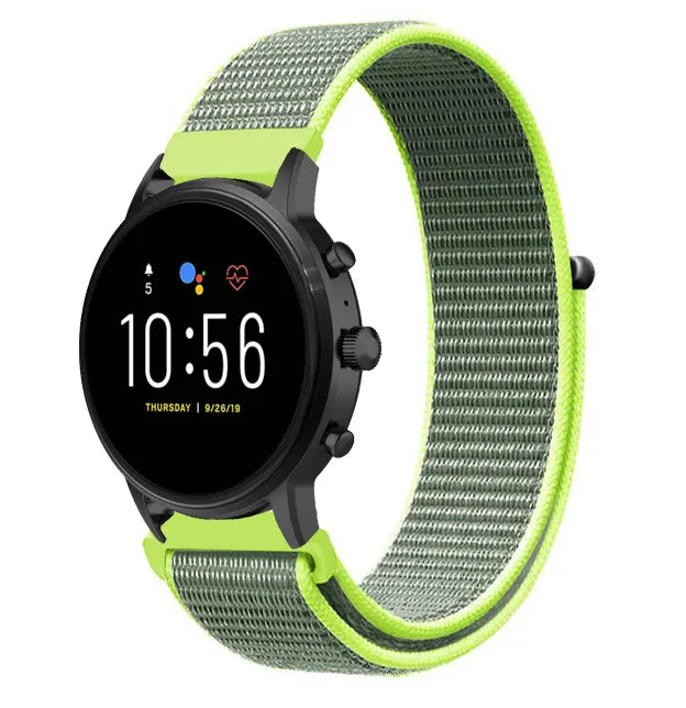 Correa nylon Fossil Gen 4 Explorist HR (fluorescente)