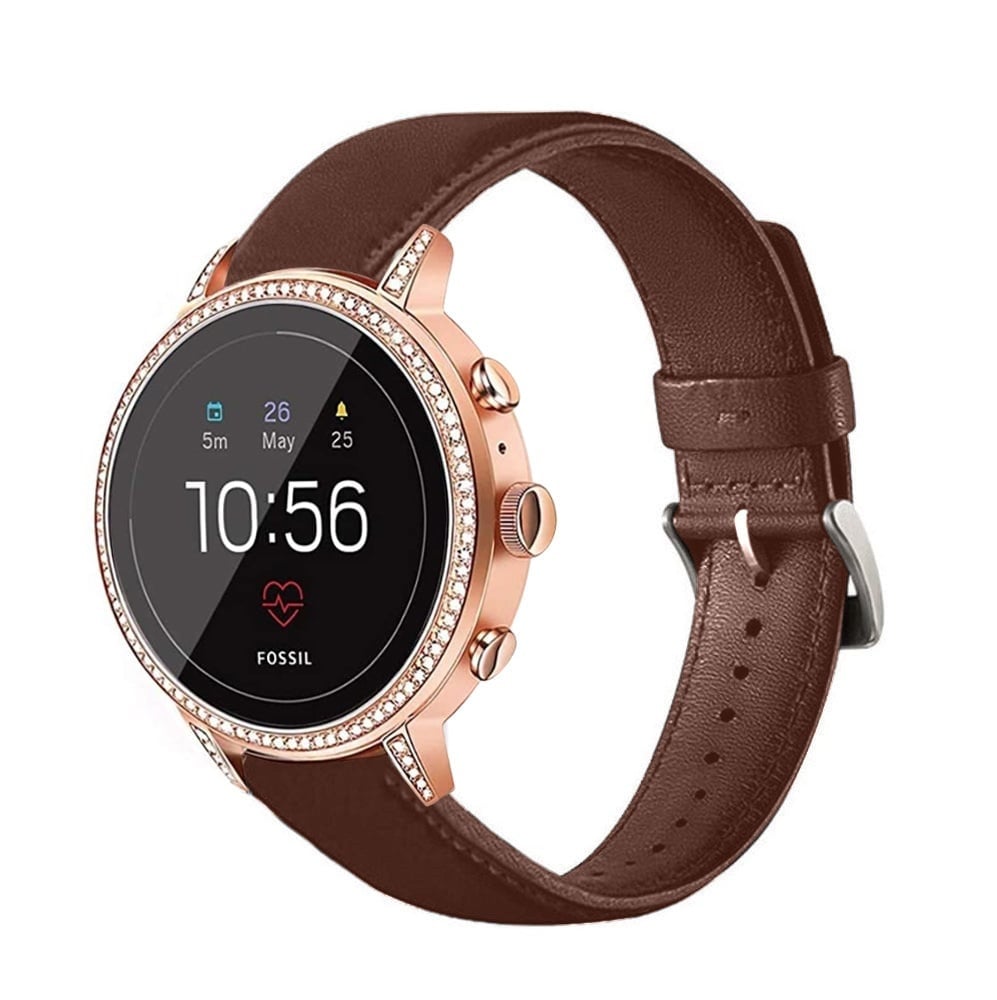 Correa cuero Huawei Watch GT 5 Pro 42mm (marrón rojizo)