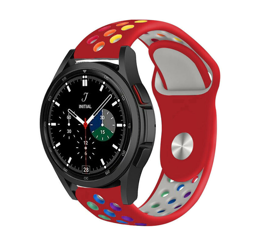 galaxy-watch-4-classic-42mm-sportarmband-rot-bunt