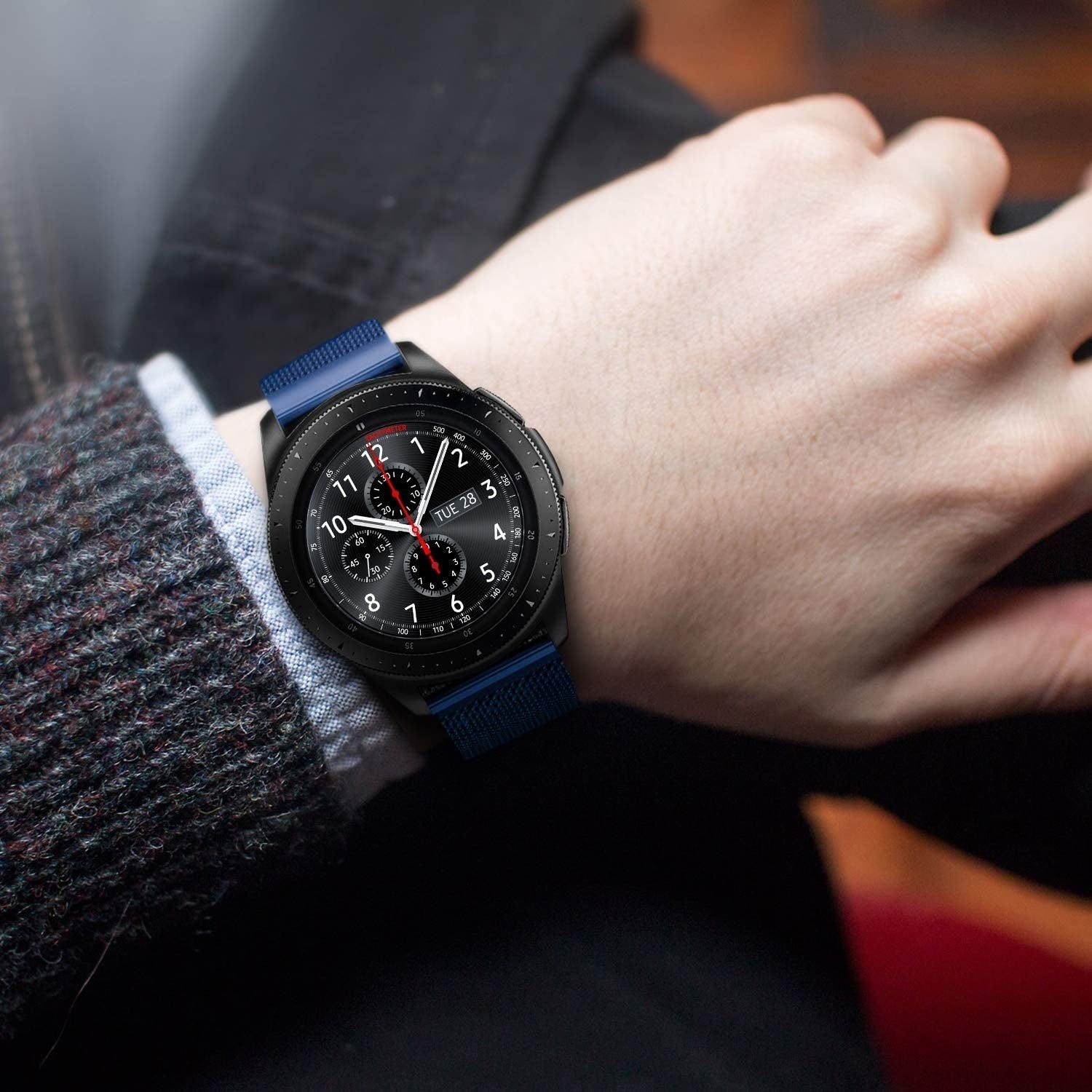 Samsung Galaxy Watch 46mm Milanese-Armband (Blau)