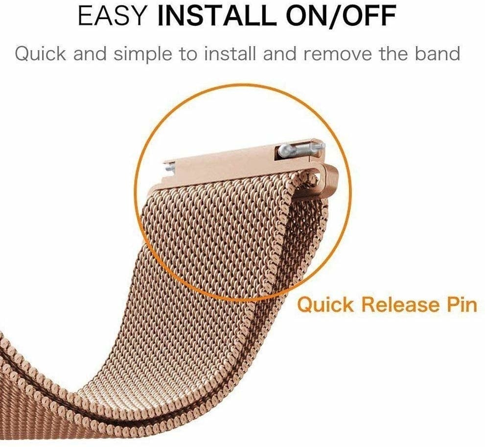 Redmi Watch 5 Active Milanese Strap (Rose Gold)