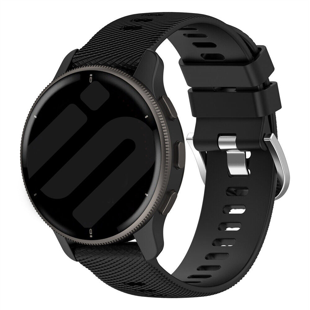 Garmin Venu 4 Silikonarmband (Schwarz)