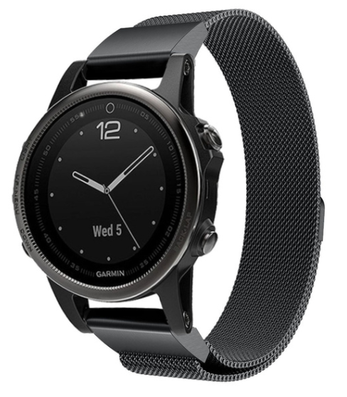 Garmin Approach S70 - 42mm Milanese Armband (Schwarz)