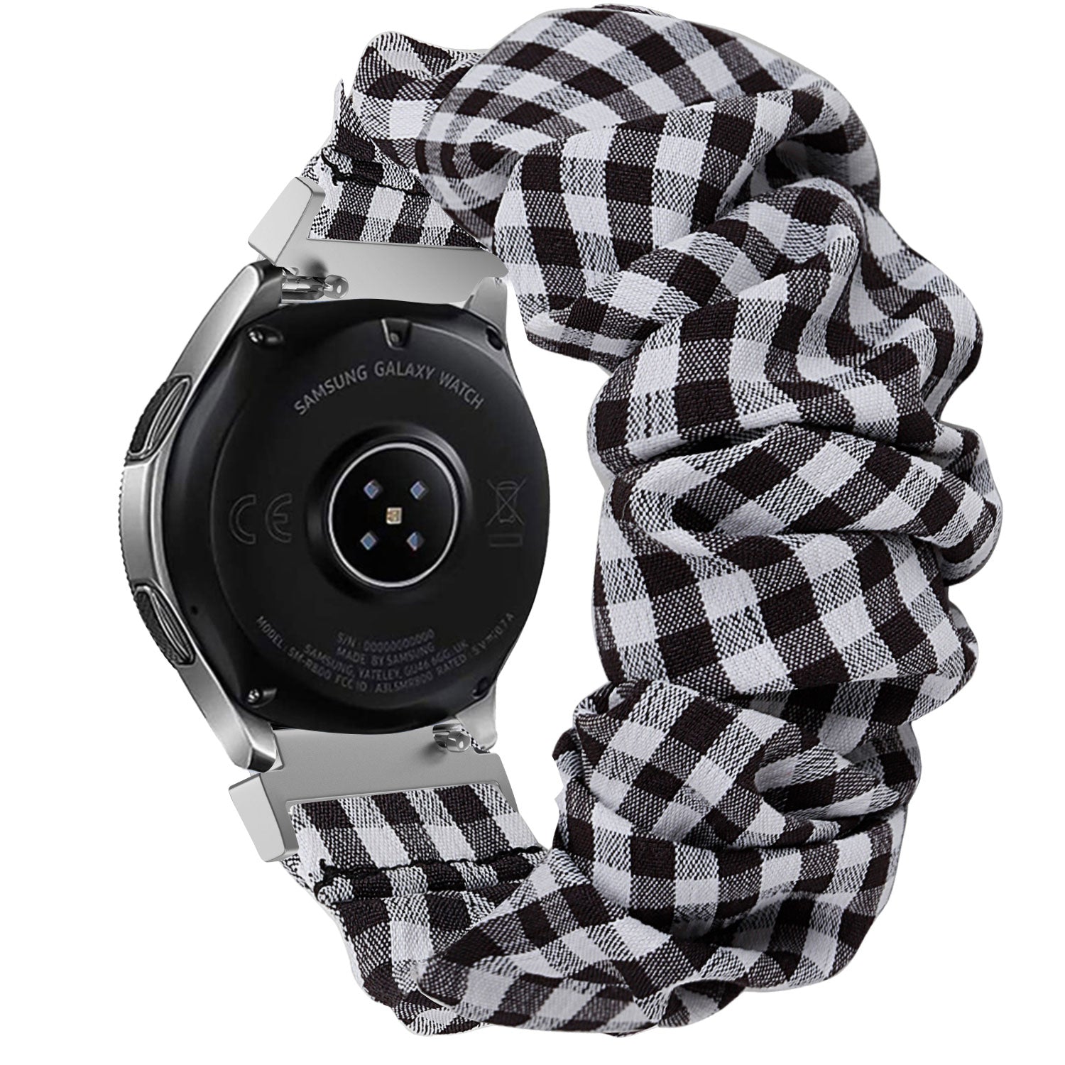 Samsung Galaxy Watch 42mm Scrunchie Armband (kariert)