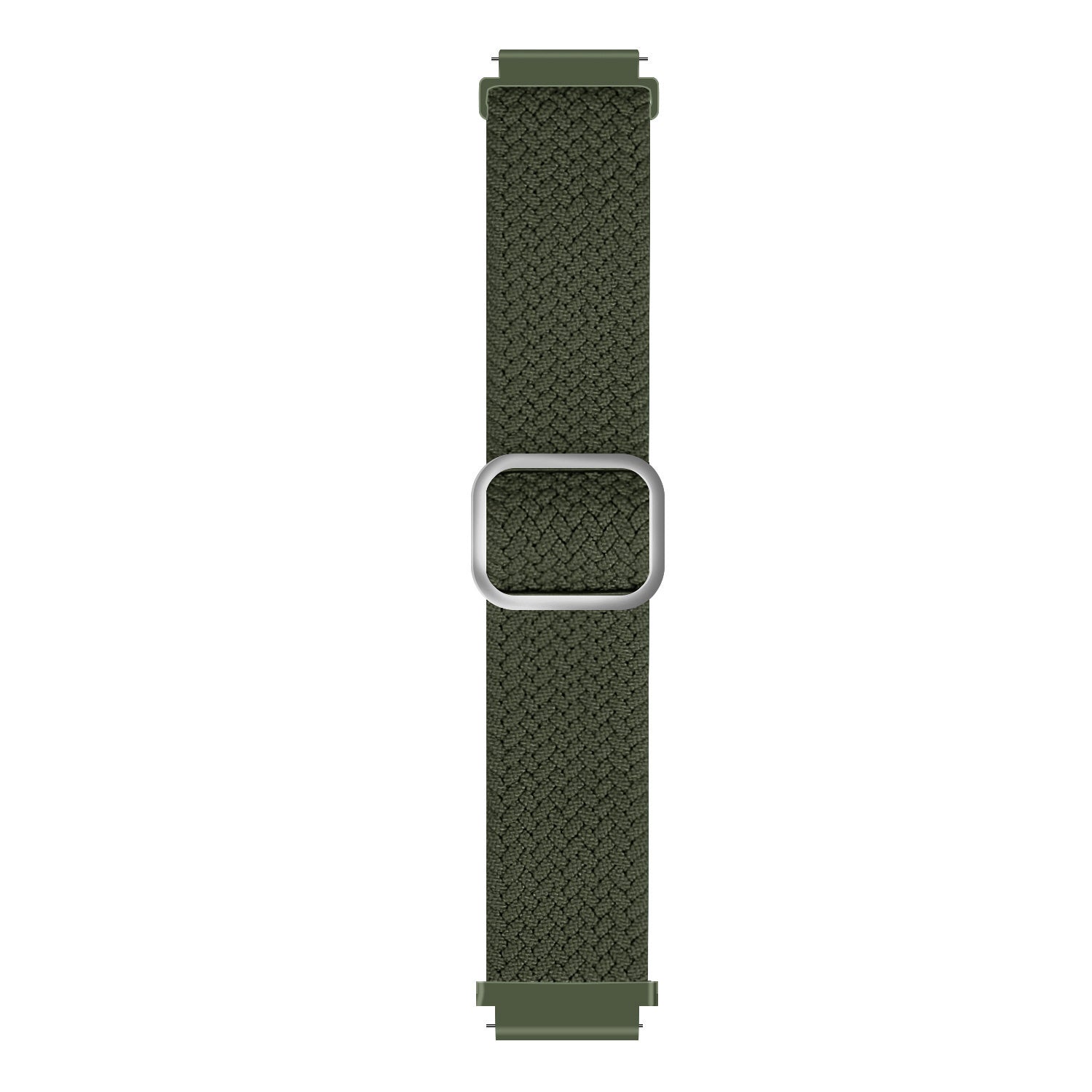 Correa reloj nylon tejida 22mm - universal (verde)