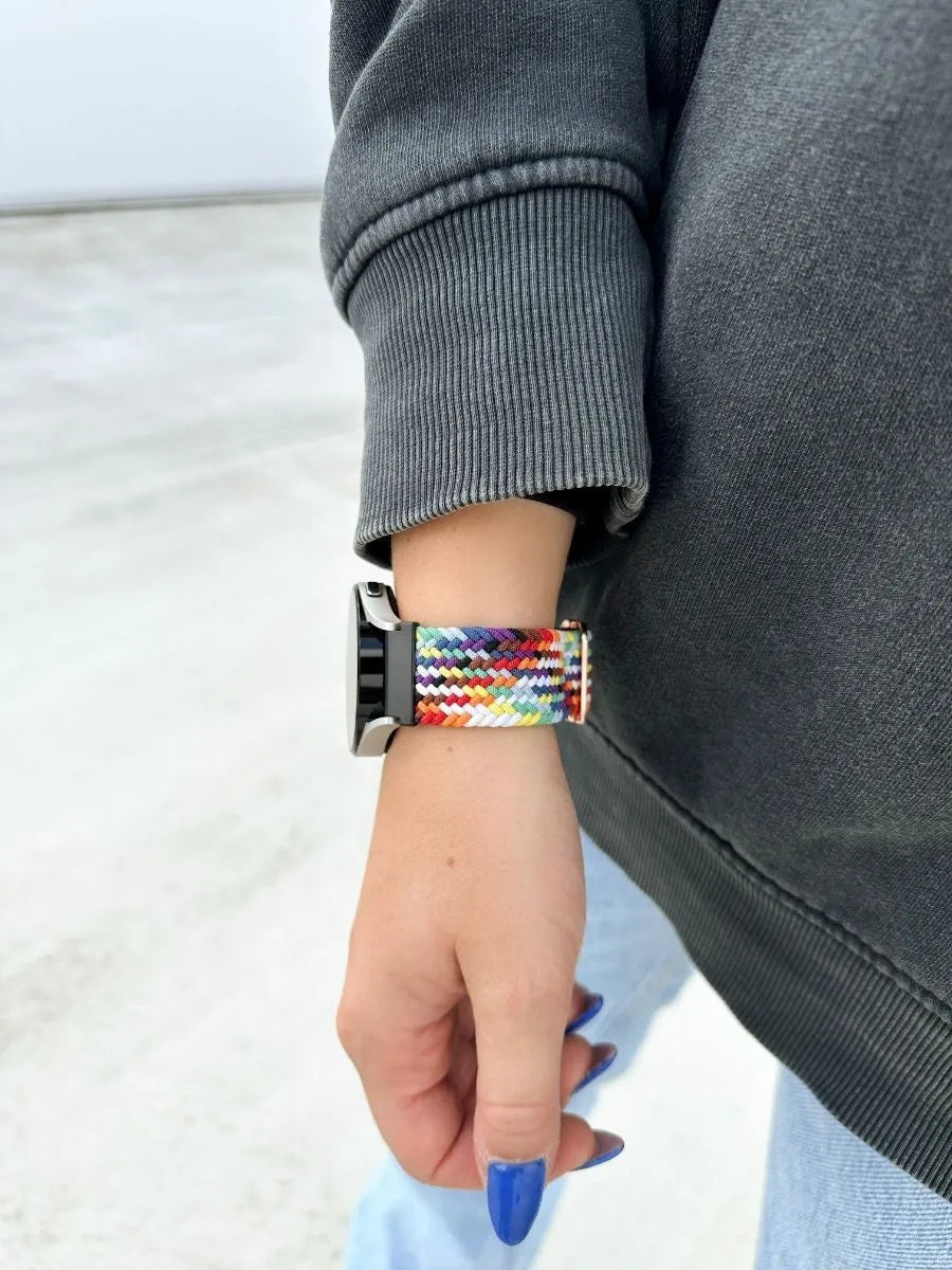 Coros Pace 2 Adjustable Braided Strap (Rainbow)