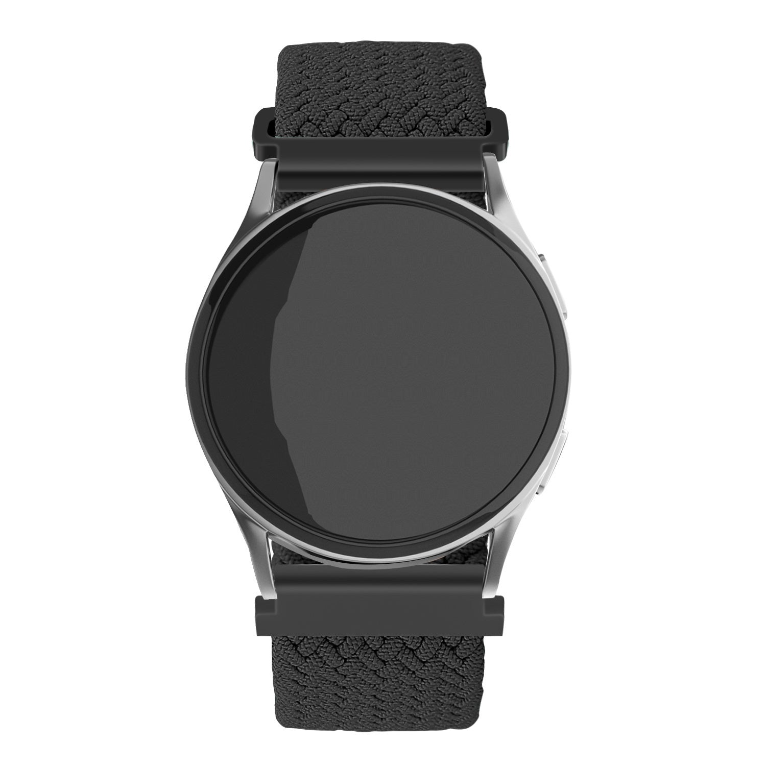 Correa reloj nylon tejida 22mm - universal (negro)