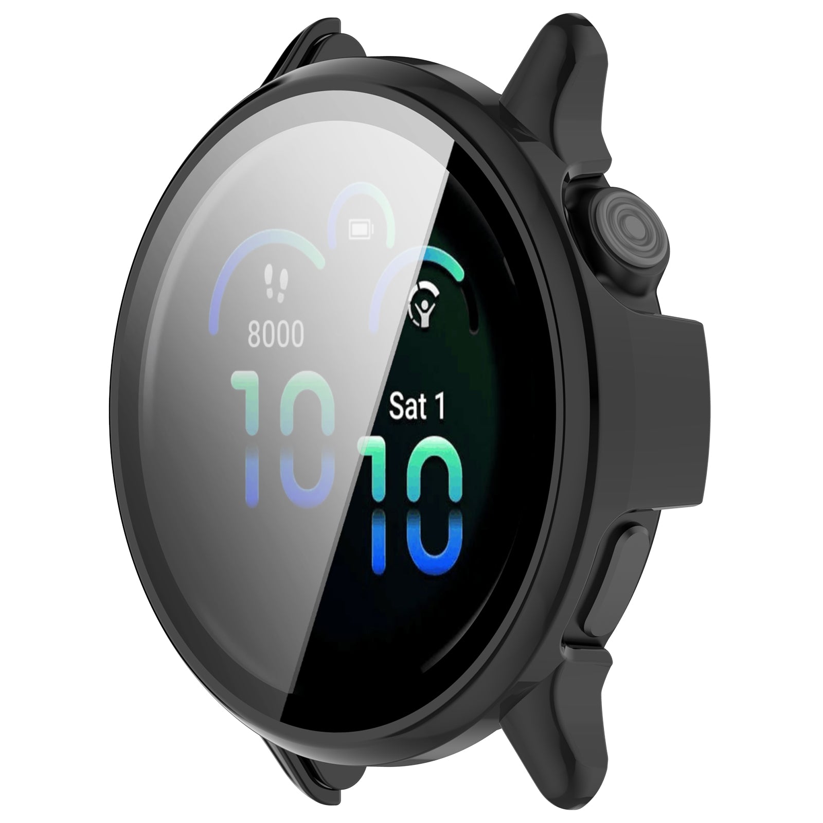 Funda rígida con vidrio Garmin Vivoactive 6 (negro)