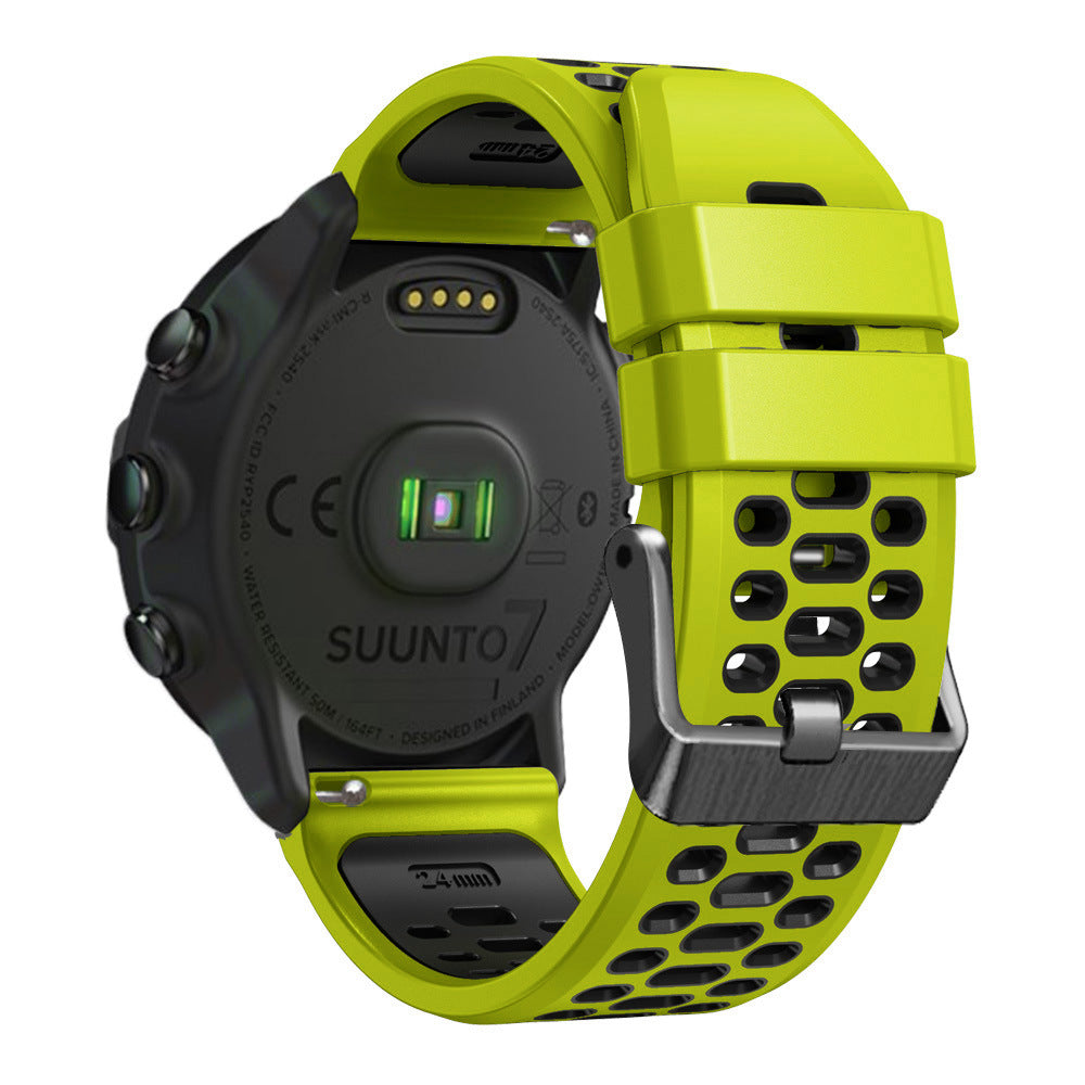 Universal 24mm Sport Buckle Strap (Lime/Black)