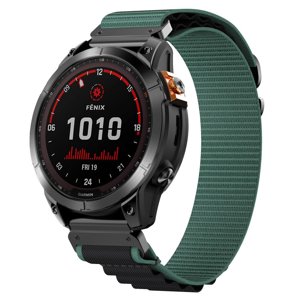 Garmin Descent G2 Alpine Nylon Strap (Green/Black)