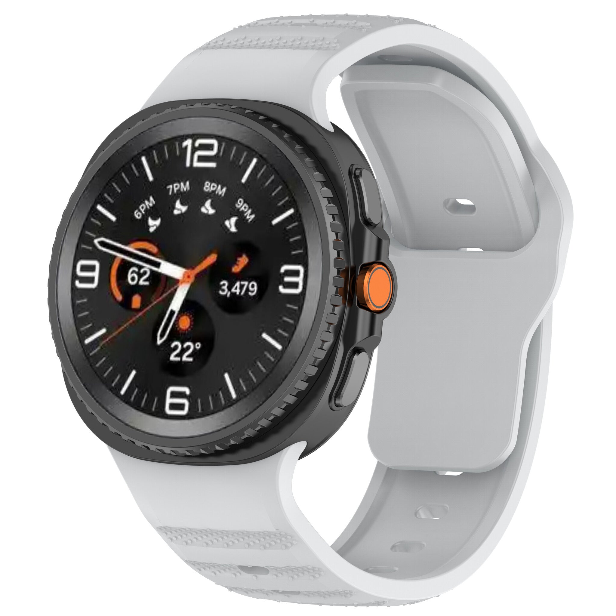 Correa silicona outdoor Samsung Galaxy Watch 8 - 44mm (gris)