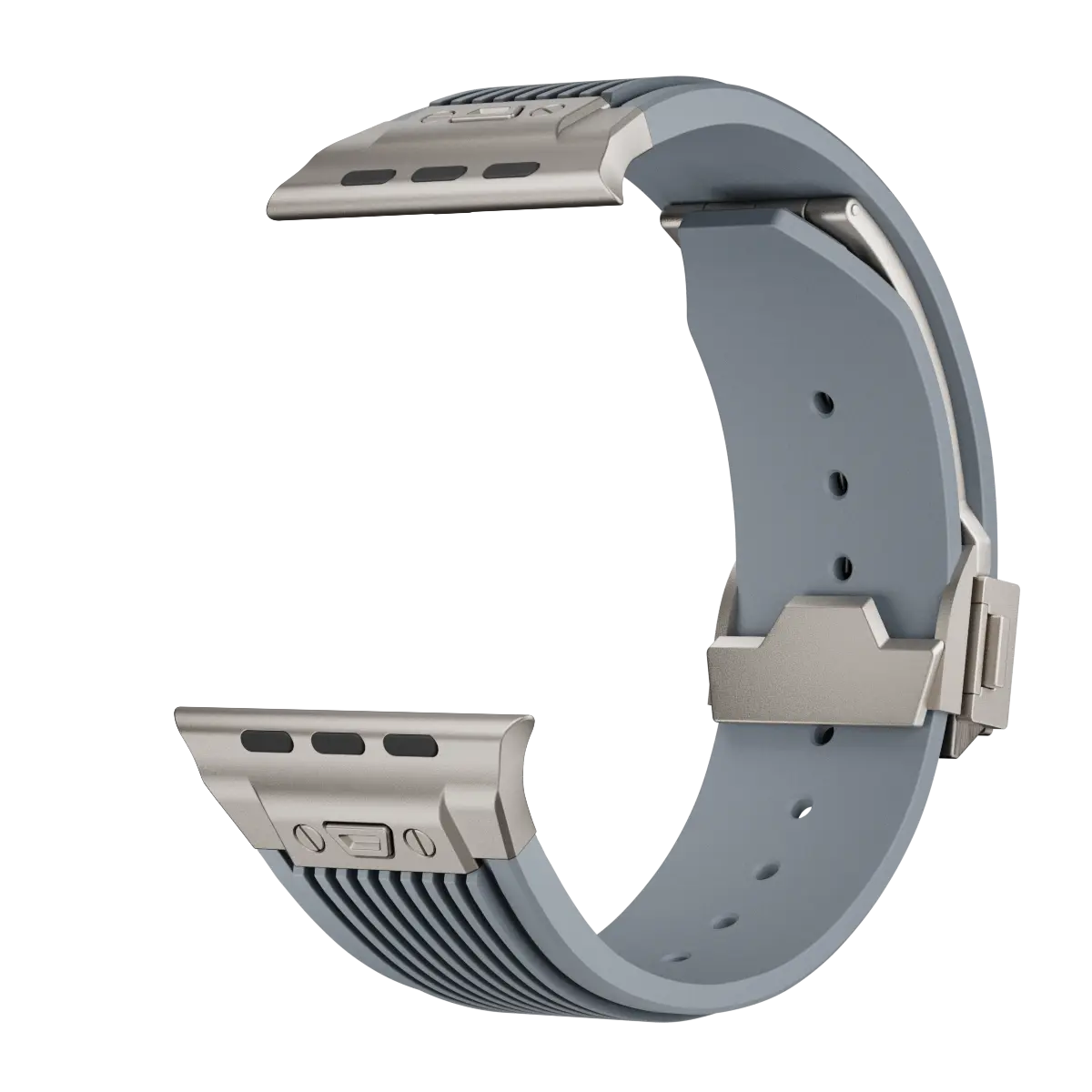 Correa silicona elástica líquida Apple Watch (gris)