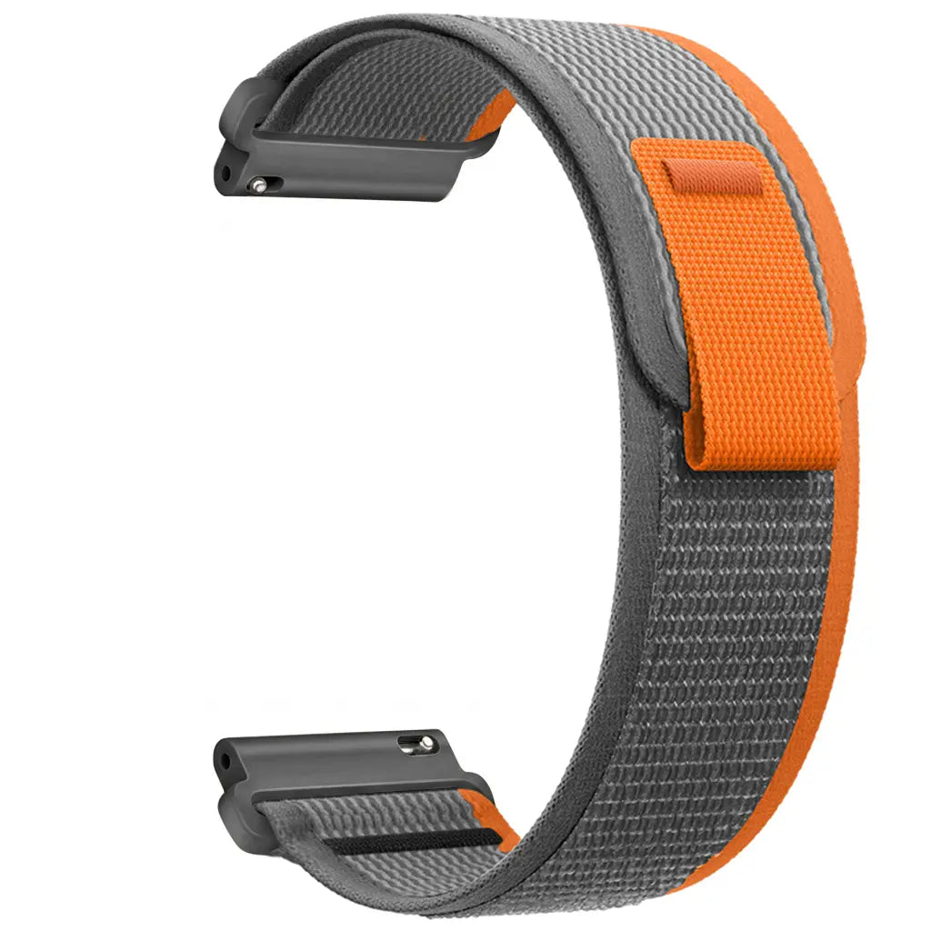 Correa nylon trail Garmin Vivomove Sport (gris/naranja)