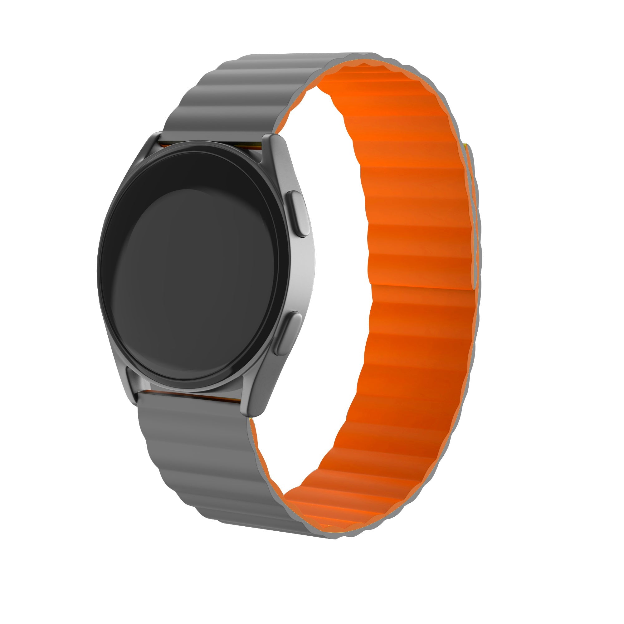 Suunto Race (S) Magnetic Silicone Strap (Grey/Orange)