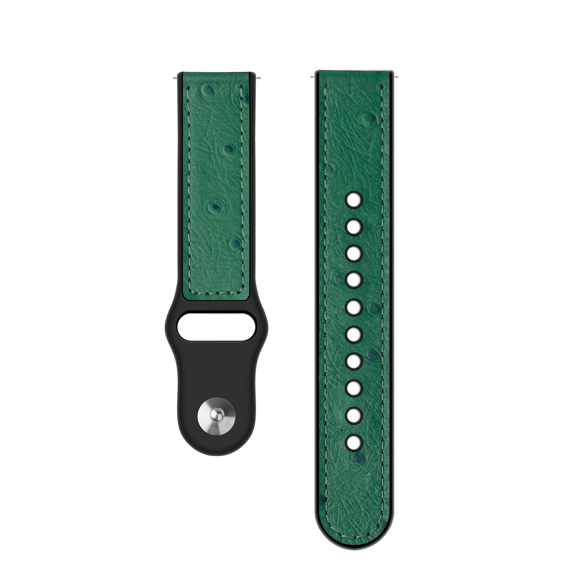 Suunto 9 Peak Leather Hybrid Strap (Green)