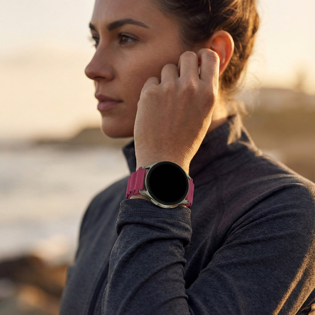 Bandz Amazfit GTR Mini Alpine Nylon Strap (Rose-Red)