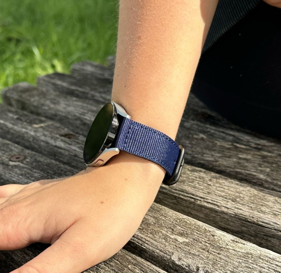 Fossil Gen 4 Explorist (HR) Nylon Strap with Buckle (Blue)