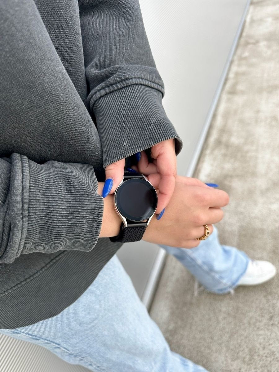 Suunto Race (en) verstellbares geflochtenes Armband (schwarz)