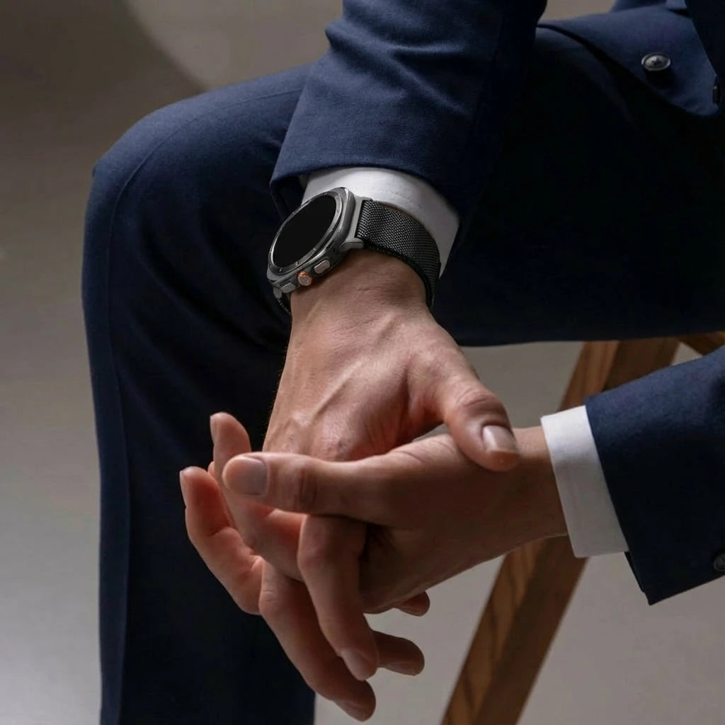 Bandz Correa Milanesa loop Samsung Galaxy Watch Ultra (negro)