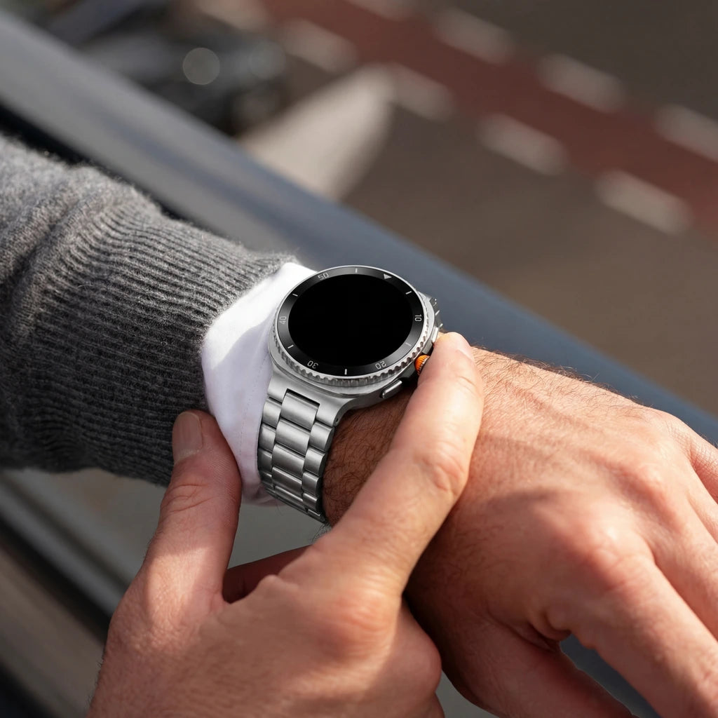 Samsung Galaxy Watch 8 Classic Steel Strap (Silver)