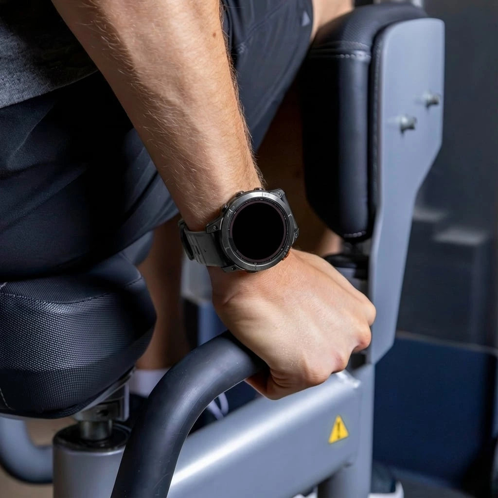 Garmin Fenix 5/6 Correa deportiva con hebilla (negro/gris)