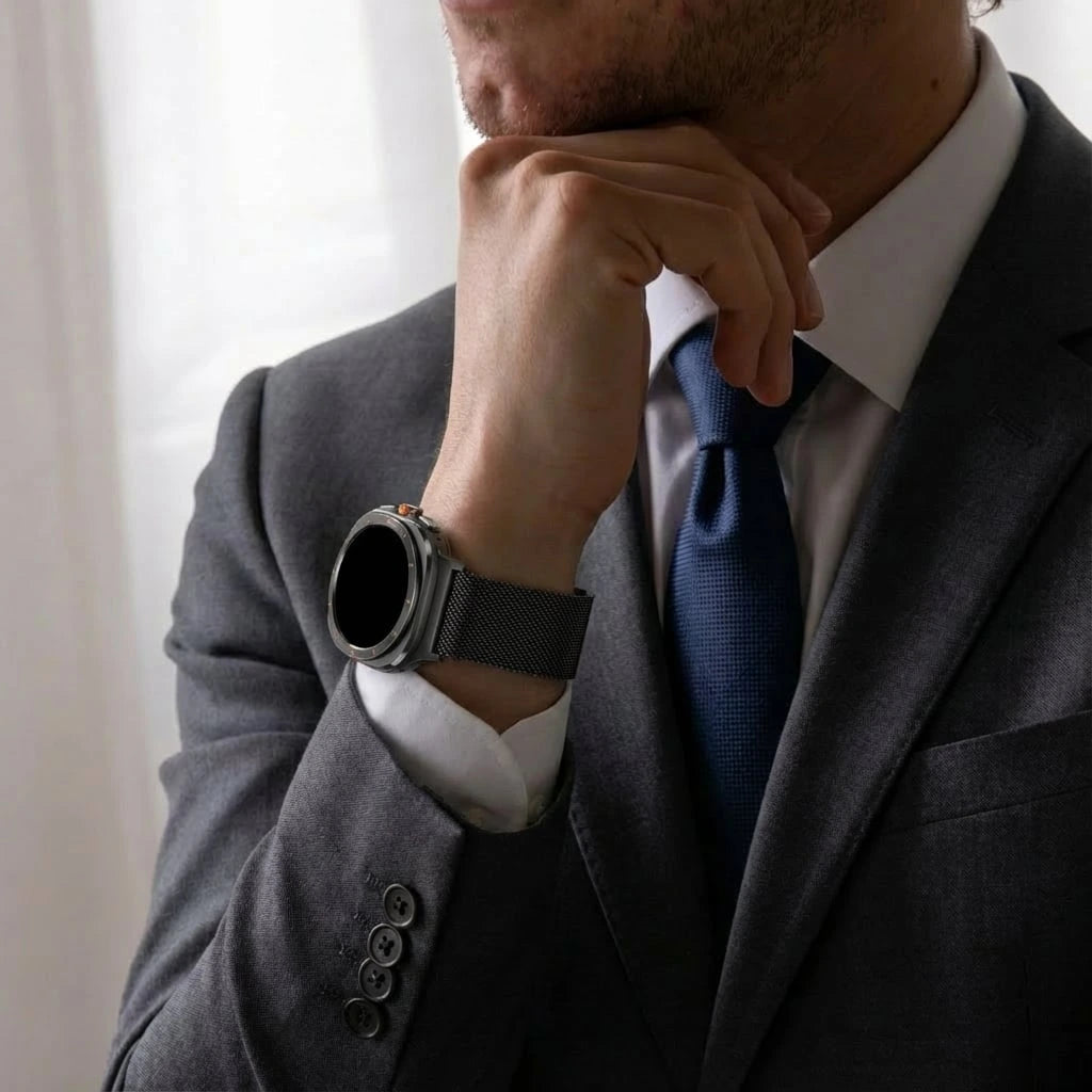 Bandz Correa Milanesa loop Samsung Galaxy Watch Ultra (negro)