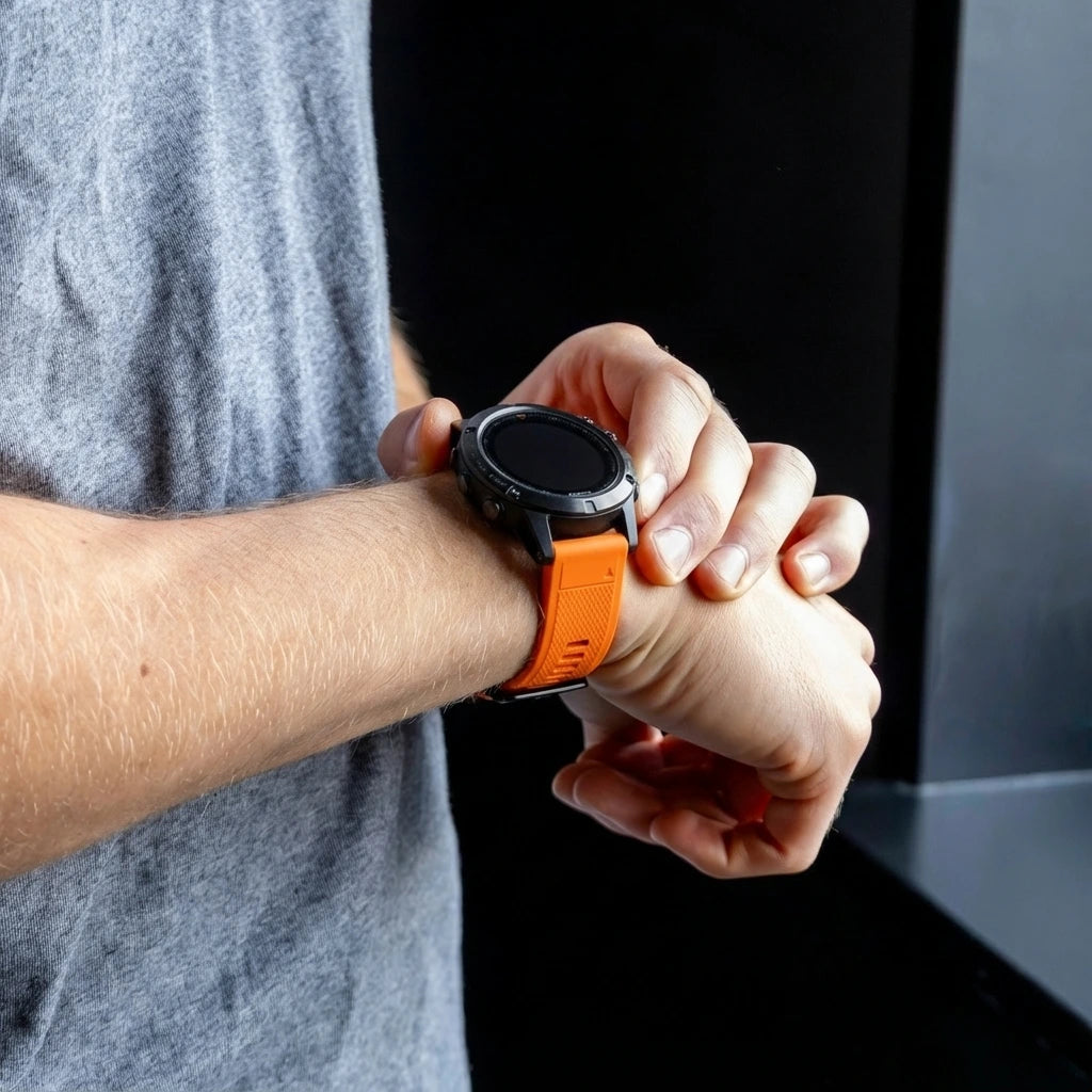 Correa silicona Garmin Fenix 5/6 (naranja)