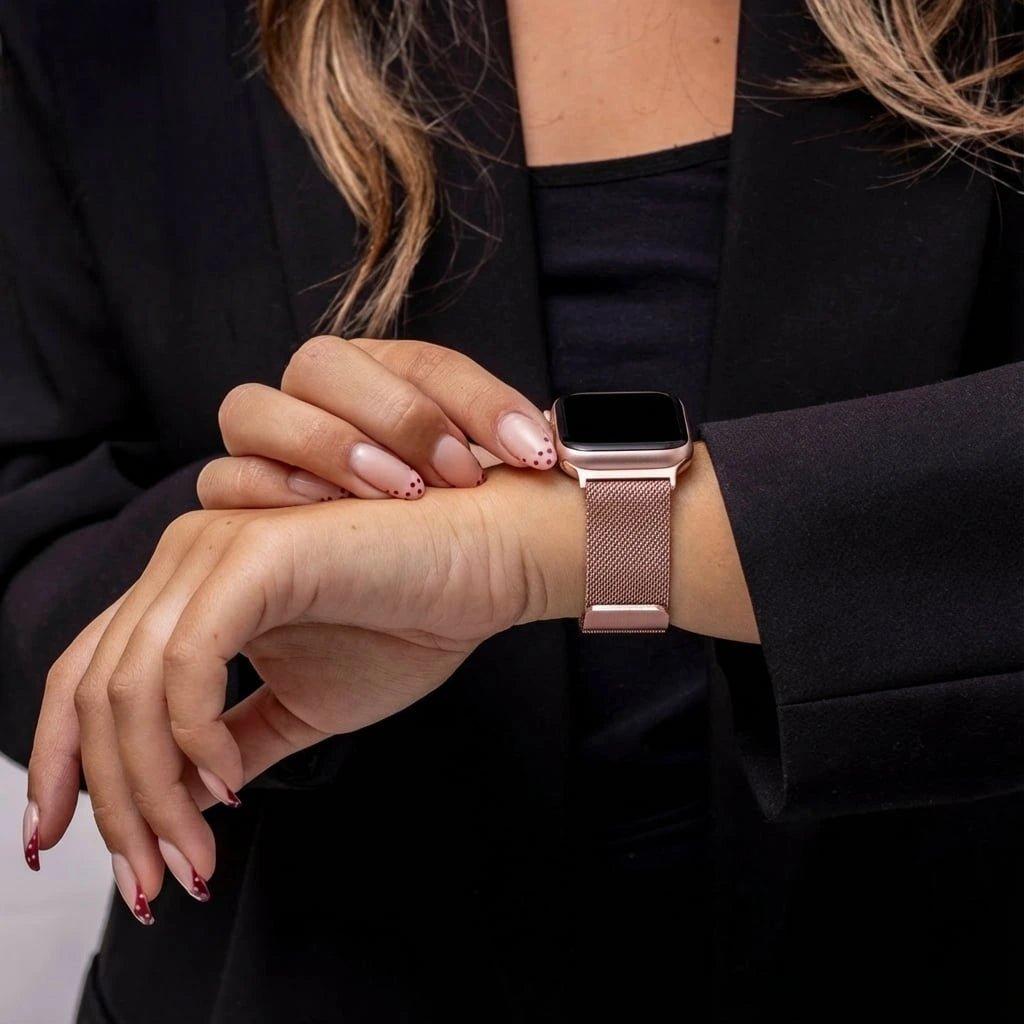 Correa Apple Watch milanese (rosa)