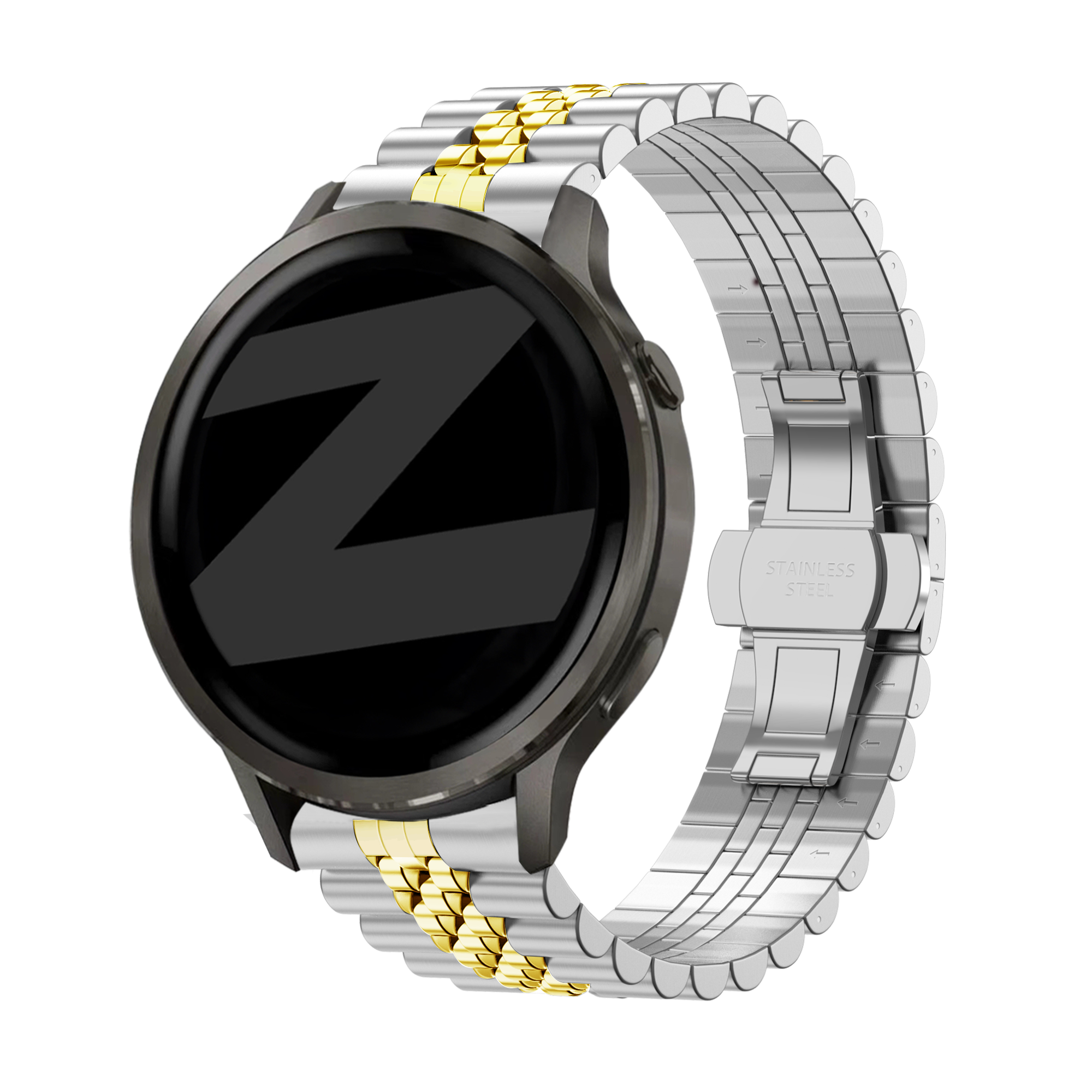 Bandz Garmin Venu 2s Steel Strap 'Jubilee' (Silver/Gold)