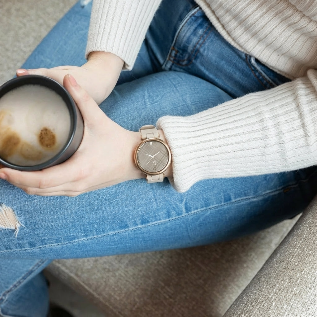 Correa silicona Garmin Lily (gris arena)