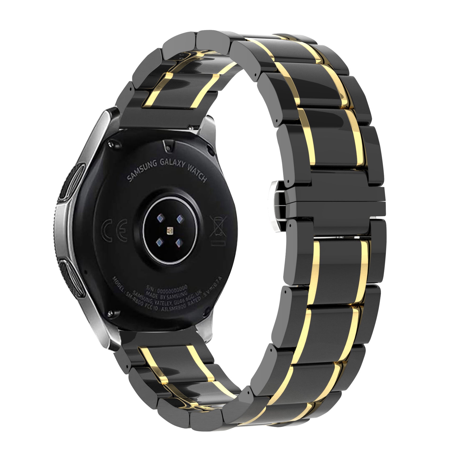 Amazfit GTS 4 Ceramic Steel Strap (Black/Gold)